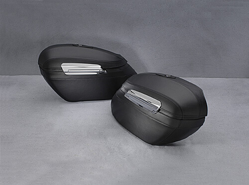 hard leather saddlebags